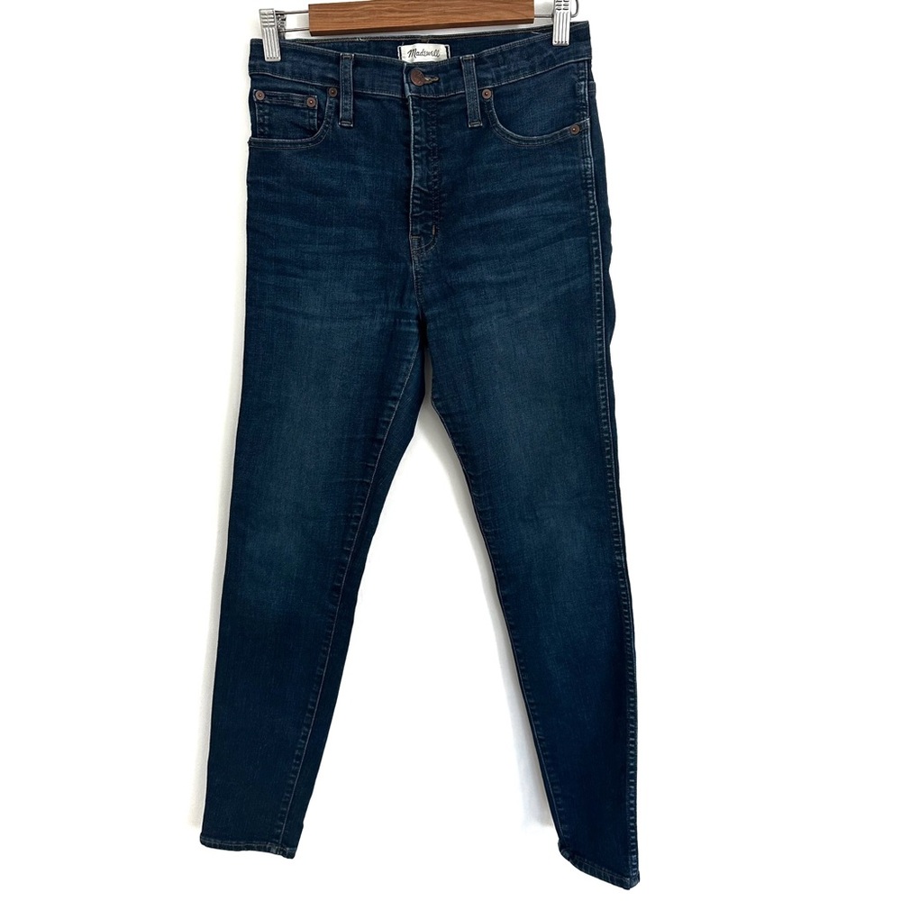 Madewell 10" High Riser Skinny Skinny Dark Wash Denim Jeans, 28